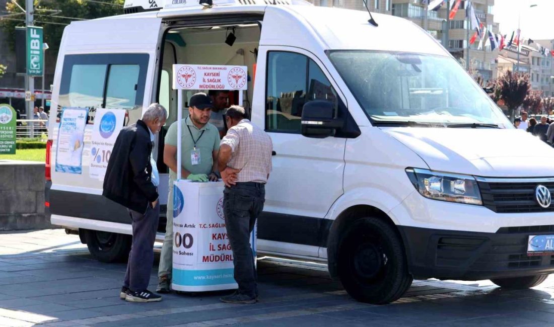 Kayseri İl Sağlık Müdürlüğü, tütün kullanımını azaltmak ve sağlıklı yaşamı