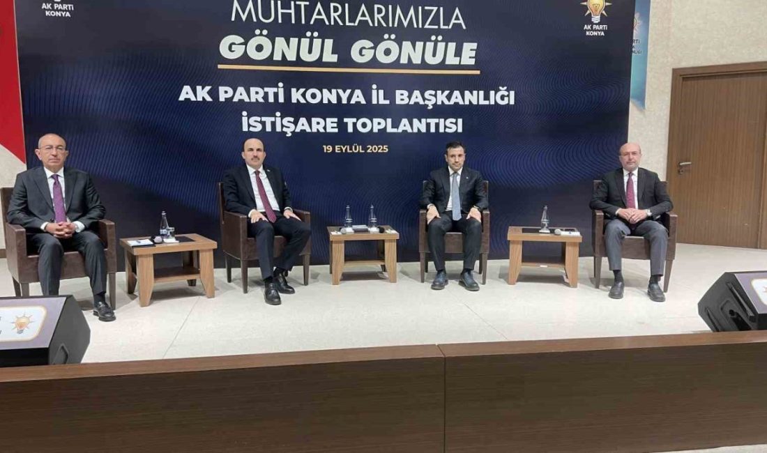 AK Parti Konya İl Başkanlığı tarafından “Muhtarlarımızla Gönül Gönüle” programı