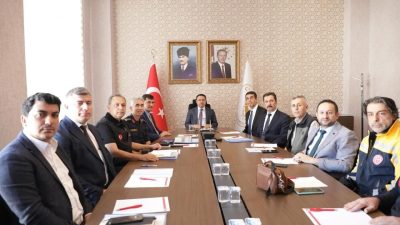 Kütahya’da Vali Musa Işın’ın başkanlığında Acil Çağrı Hizmetleri İl Koordinasyon