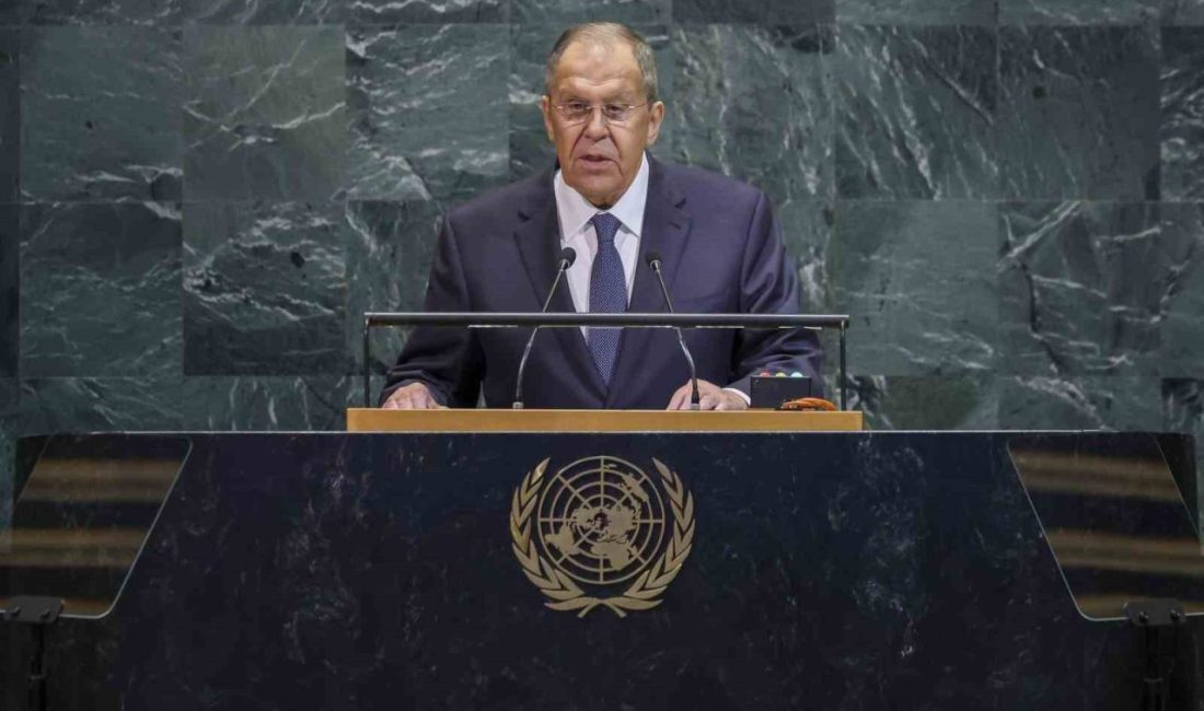 Rusya Dışişleri Bakanı Sergey Lavrov 80. Birleşmiş Milletler (BM) Genel
