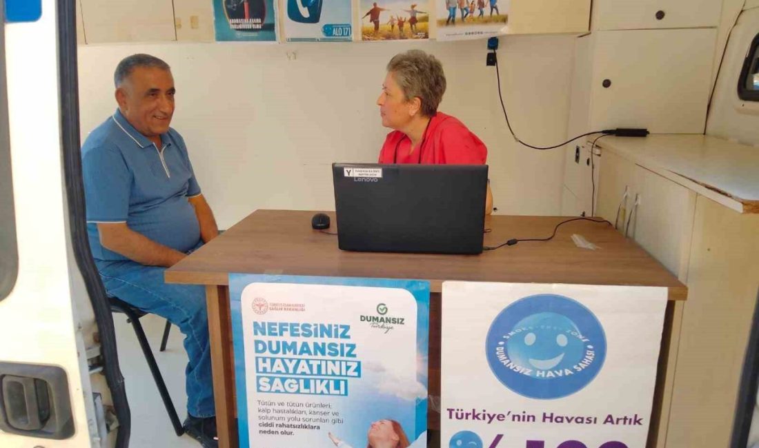 Manisa’da tütünle mücadele kapsamında sigarayı bırakmak isteyen vatandaşlara kolay ulaşım