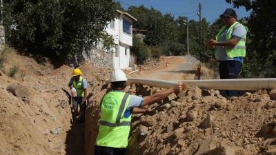 MUSKİ Genel Müdürlüğü, Menteşe İlçesi Derinkuyu Mahallesi’nde içme suyu şebeke