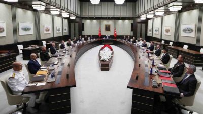 Cumhurbaşkanı Recep Tayyip Erdoğan başkanlığındaki Milli Güvenlik Kurulu (MGK) Toplantısı’nda,