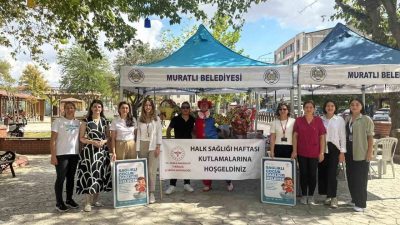Tekirdağ’ın Muratlı ilçesinde Sağlık Müdürlüğü, Halk Sağlığı Haftası kapsamında ‘Sağlıklı