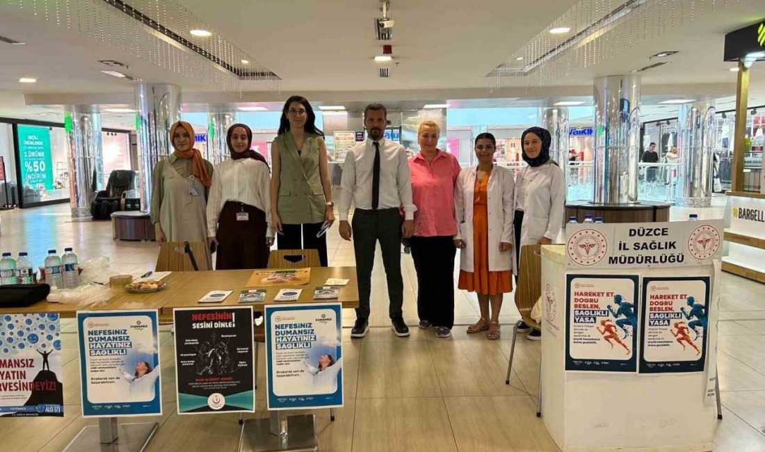 9 Eylül Halk Sağlığı Haftası kapsamında farkındalık etkinlikleri düzenlendi. Düzce