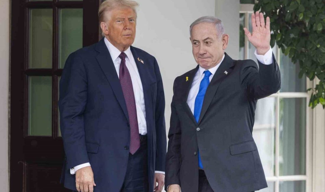İsrail Başbakanı Binyamin Netanyahu, Beyaz Saray’da ABD Başkanı Donald Trump