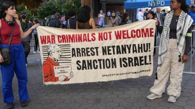 ABD’nin New York şehrinde binlerce Filistin destekçisi, İsrail Başbakanı Binyamin