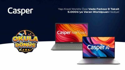 Casper, okula dönüş döneminde yeni nesil teknolojilere sahip cihazlarıyla öğrencilerin