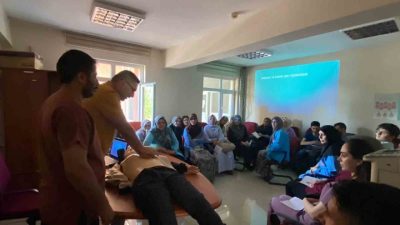 Elazığ’ın Palu Devlet Hastanesi’nde Kardiyo Pulmoner Resüsitasyon (CPR) eğitimi verildi.