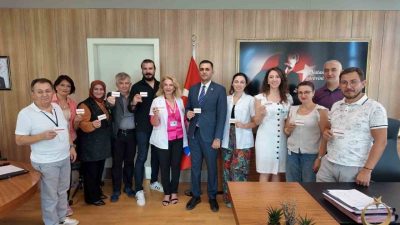 Eskişehir Şehir Hastanesi’nde görev yapan sağlık çalışanları farkındalık oluşturmak amacıyla