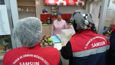 Samsun’da okul kantin ve yemekhanelerinde denetim gerçekleştirildi. Tarım ve Orman