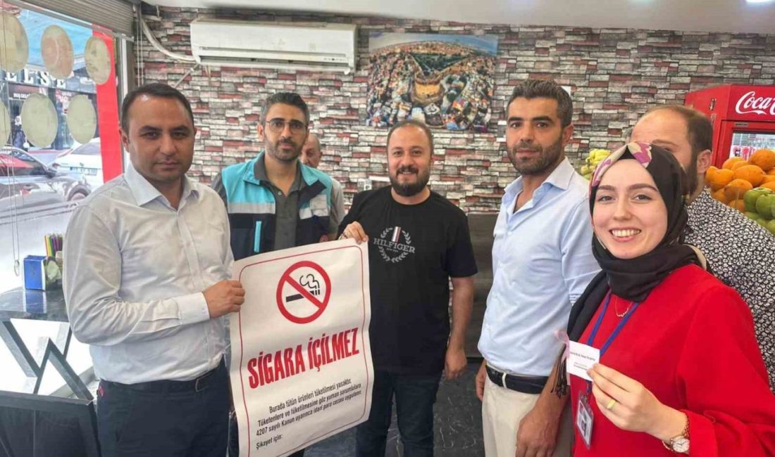 Şırnak’ın Silopi ilçesinde İlçe Sağlık Müdürlüğü tarafından düzenlenen “Sigara Farkındalık