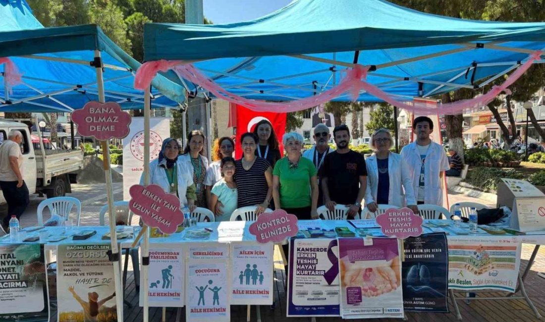 Halk Sağlığı Haftası dolayısıyla Söke İlçe Sağlık Müdürlüğü, Belediye Meydanı’nda