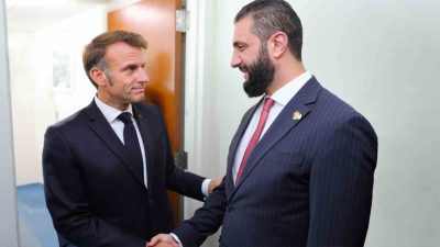 Suriye Devlet Başkanı Ahmed eş-Şara, ABD’de Fransa Cumhurbaşkanı Emmanuel Macron
