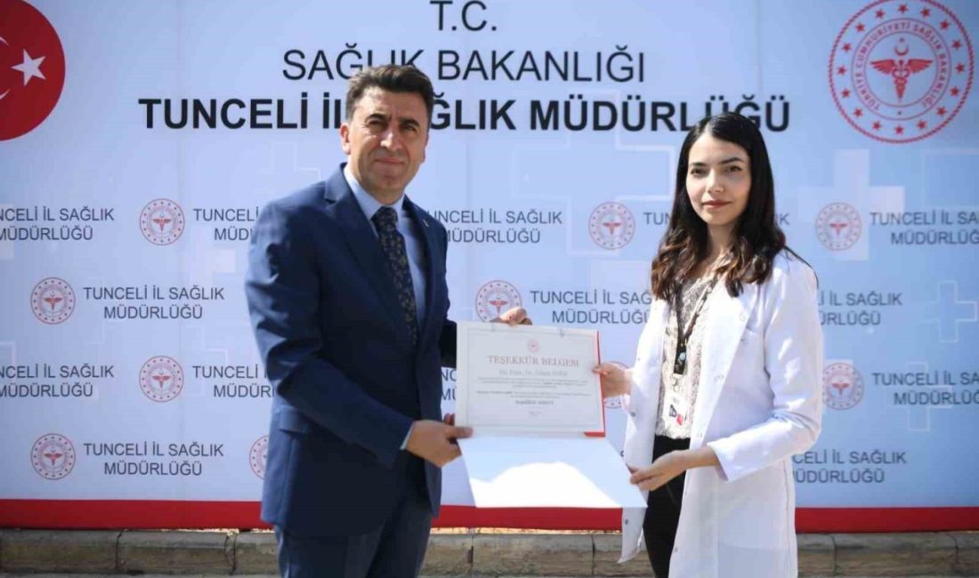Tunceli’de 3-9 Eylül Halk Sağlığı Haftası, İl Sağlık Müdürlüğü bahçesinde