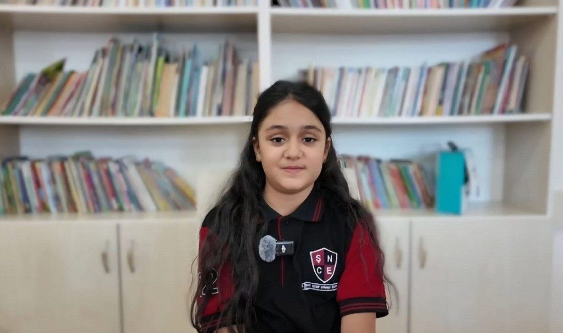 Tunceli’de öğrenim gören Sağlık Elçisi Berivan Erkoç, okuluna gelen Sağlıklı