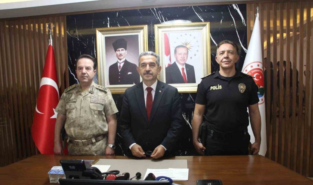 Şırnak Valisi Birol Ekici, ağustos ayı asayiş değerlendirme toplantısında kent