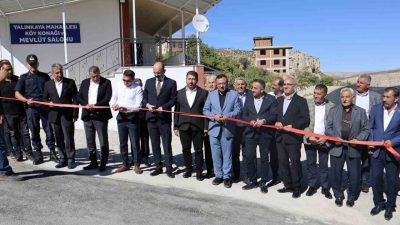 Malatya’nın Akçadağ ilçesine bağlı Yalınkaya Mahallesi’nde yapımı tamamlanan cami, köy