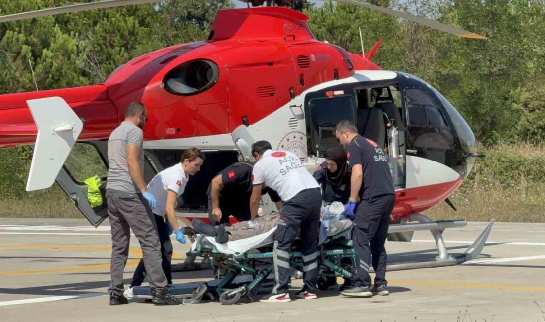 Samsun’un Vezirköprü ilçesinde akciğer ödemi nedeniyle hayati tehlike yaşayan vatandaşın