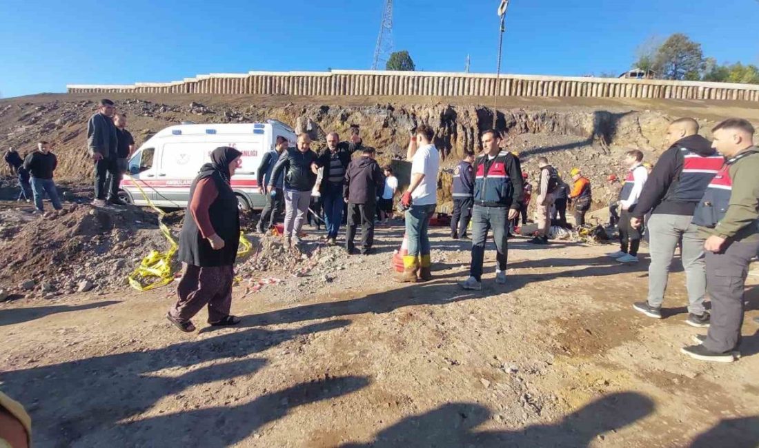 Sakarya’nın Akyazı ilçesinde yapımı devam eden yol çalışmasında yaklaşık 30