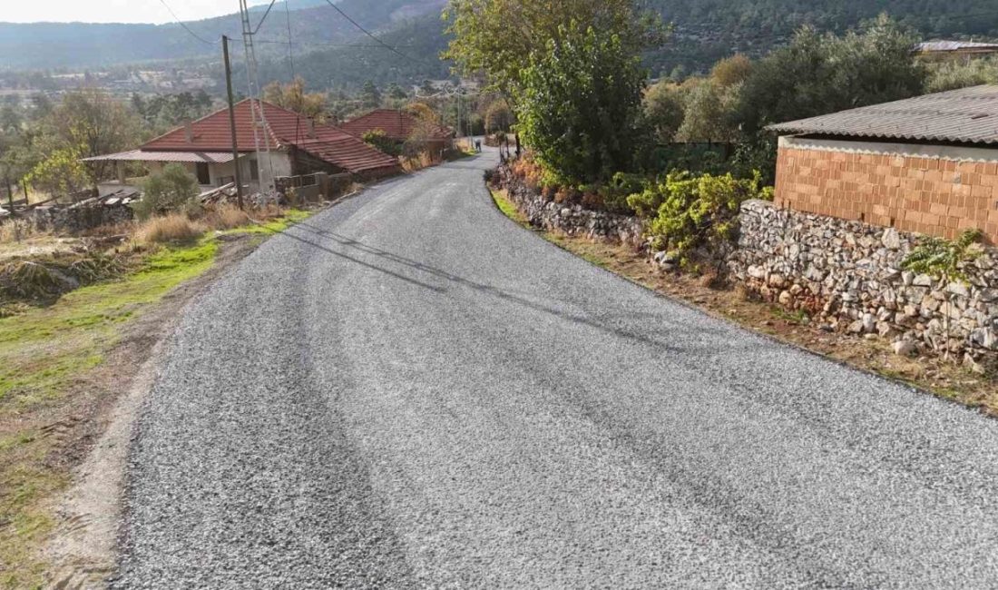 5 kırsal mahallenin yol yapım çalışmalarında sona gelindi Muğla Büyükşehir Belediyesi, Menteşe Belediyesi ile koordineli olarak 5 kırsal