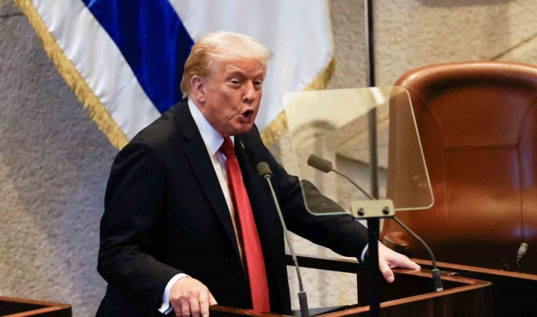 ABD Başkanı Donald Trump, İsrail Meclisi’nde yaptığı konuşmada, Gazze Şeridi’nde