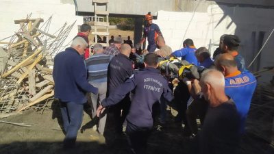 Adıyaman’da, yapımı süren cami inşaatının kubbesinin çökmesi sonucu 5 kişi