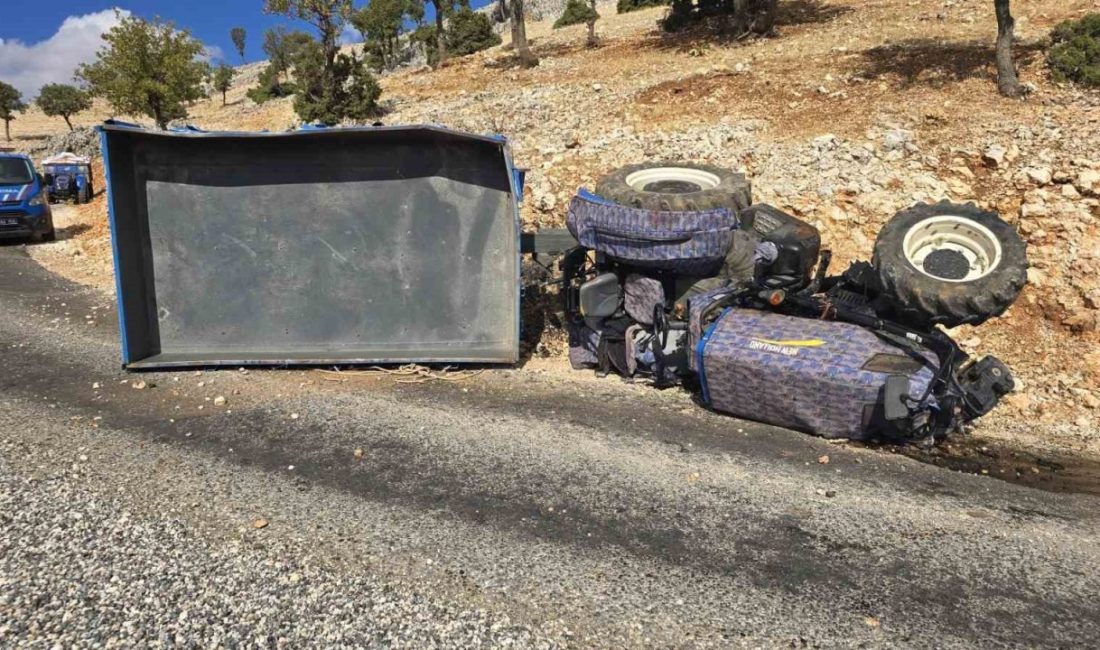 Adıyaman’ın Gölbaşı ilçesinde traktörün devrilmesi sonucu meydana gelen kazada 2