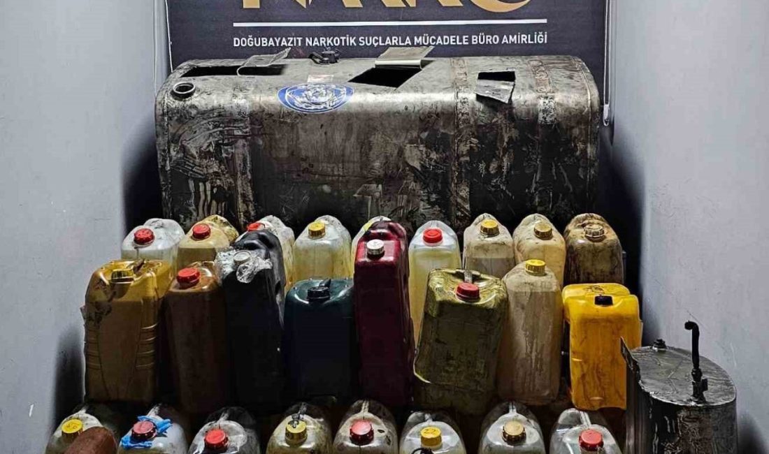 Ağrı İl Emniyet Müdürlüğü ekiplerince gerçekleştirilen operasyonda, Doğubayazıt’ta iki tırda