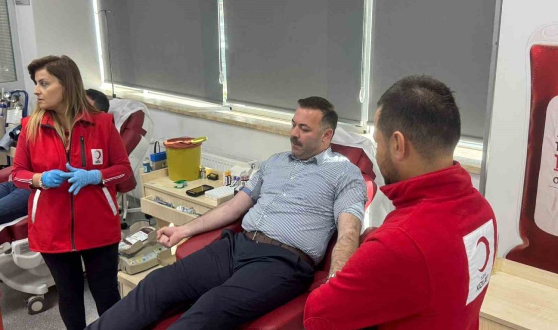 AK Parti Teşkilatı tarafından Kızılay haftası kapsamında kan bağışı etkinliği