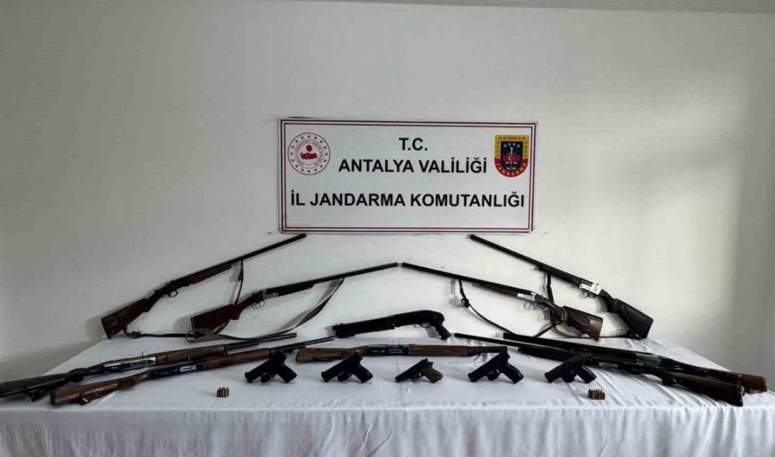 Antalya İl Jandarma Komutanlığınca yürütülen çalışmalar kapsamında Alanya ilçesinde 5