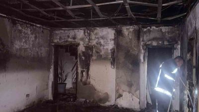 Antalya’nın Alanya ilçesinde bir sitenin sauna ve hamam kısmında çıkan