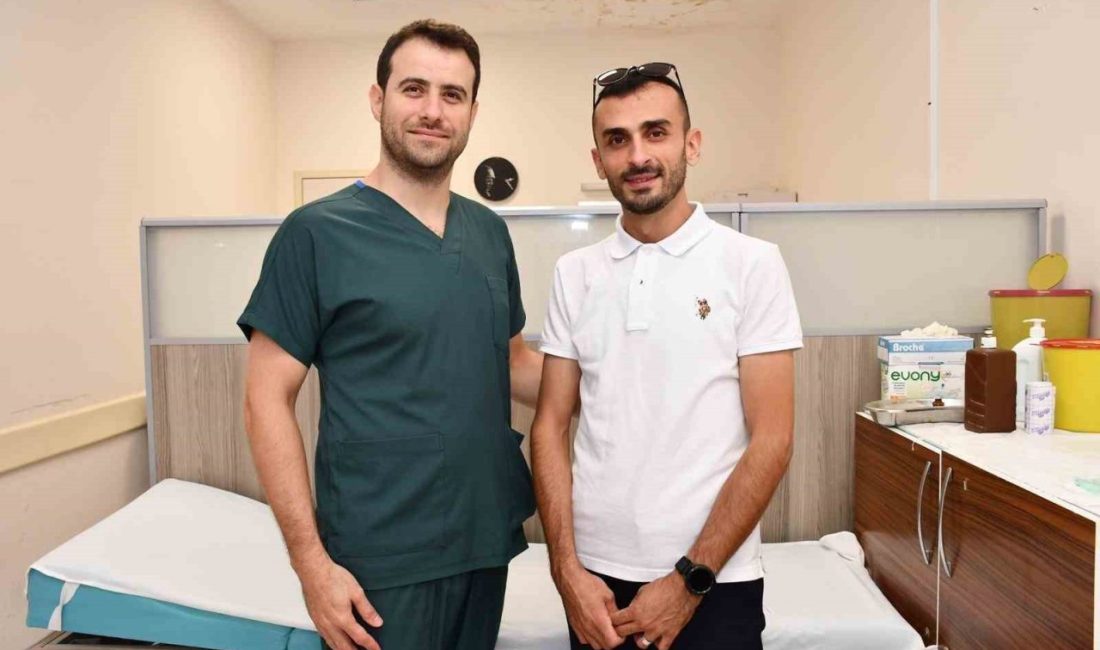 Alanya’da yaşayan 28 yaşındaki Yusuf Talha Korkmaz, akciğer sönmesi (pnömotoraks)