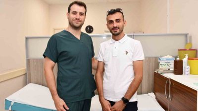 Alanya’da yaşayan 28 yaşındaki Yusuf Talha Korkmaz, akciğer sönmesi (pnömotoraks)