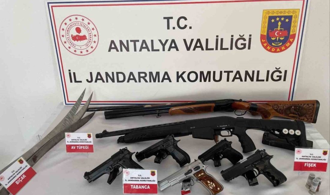 Antalya İl Jandarma Komutanlığı ekipleri, Antalya’nın Gazipaşa ilçesinde düzenledikleri operasyonda