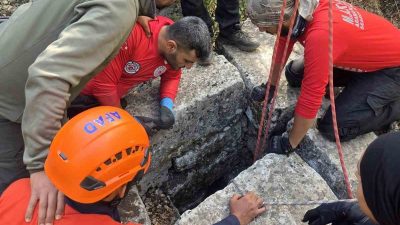 Antalya’nın Döşemealtı ilçesindeki Termessos Milli Parkı’nda AFAD ve MAKSAT Arama
