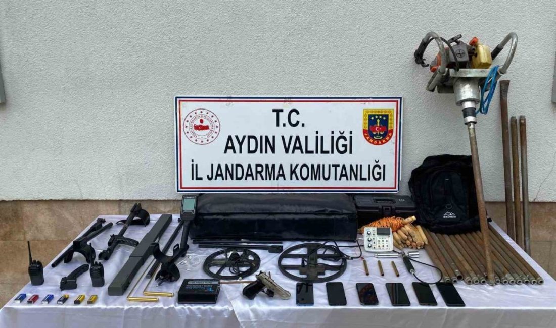 Aydın’da kaçak kazı yoluyla tarihi eser bulmak isteyen şahısların evlerinde