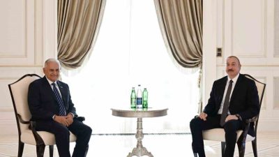 Azerbaycan Cumhurbaşkanı İlham Aliyev, Gebele şehrinde Türk Devletleri Teşkilatı (TDT)