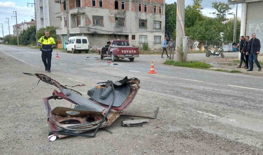 Bafra’da kamyon ile pikap çarpıştı: 1 yaralı Samsun’un Bafra ilçesinde kamyon ile pikabın çarpıştığı kazada 1 kişi