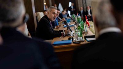 Dışişleri Bakanı Hakan Fidan, Azerbaycan’ın Gebele şehrinde düzenlenen Türk Devletleri