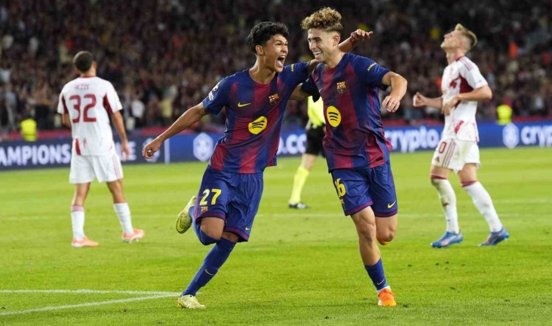 UEFA Şampiyonlar Ligi’nde Barcelona, Fermin Lopez’in hat-trick yaptığı maçta Olympiakos’u