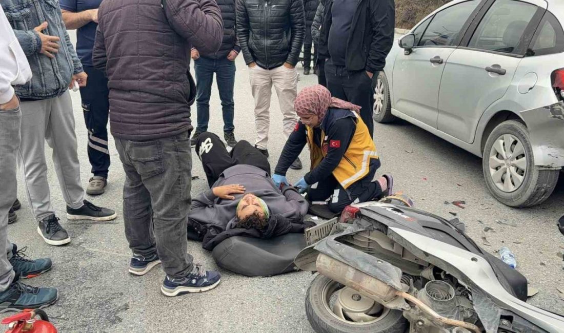 İstanbul Başakşehir’de aynı motosiklet üzerinde seyir halinde olan iki kişi,