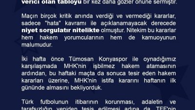 RAMS Başakşehir, Trendyol Süper Lig’in 9. haftasında 2-1 kaybettikleri Galatasaray