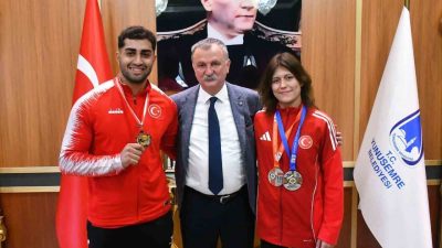 Yunusemre Belediye Başkanı Semih Balaban, Yunusemre Belediyespor’un milli judocuları Sura