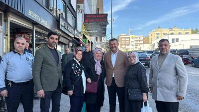 Karabük Belediye Başkanı Özkan Çetinkaya, Albay Karaoğlanoğlu Caddesi’nde esnaf ve