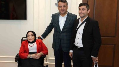 Karadeniz Yıldızı Görme Engelliler Spor Kulübü Başkanı Ahmet Uçarlı ve