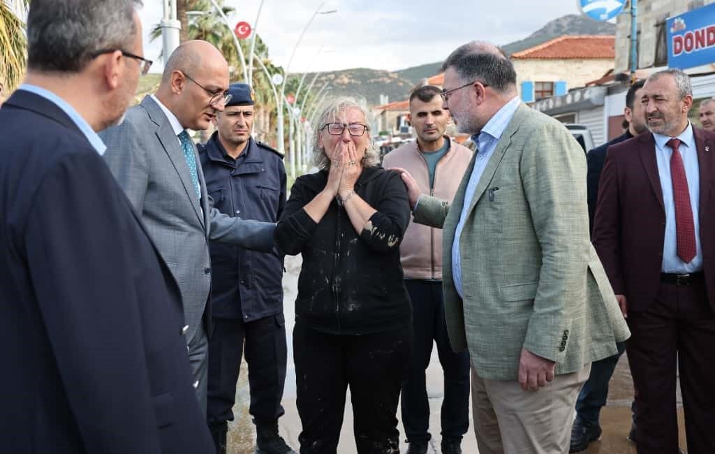 AK Parti İzmir İl Başkanı Bilal Saygılı, Foça’daki sel felaketinde