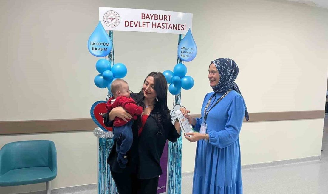 Bayburt Devlet Hastanesinde Normal Doğum ve Emzirme Haftası kapsamında çeşitli