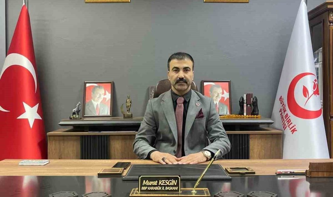 Büyük Birlik Partisi (BBP) Karabük İl Başkanı Murat Kesgin, kentte