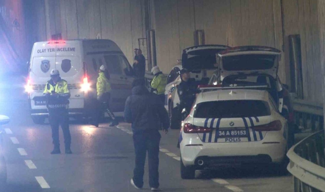 Beşiktaş’ta gece saatlerinde motosiklet sürücüsü alt geçitte seyir halinde olduğu